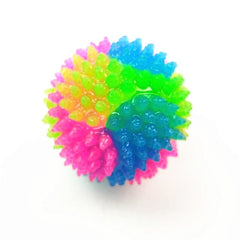 Small spiky tricolour dog ball