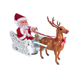 Santa sleigh with reindeer, other side