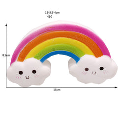 Rainbow Slow Rising Squishy Cloud Stress Toy Decor