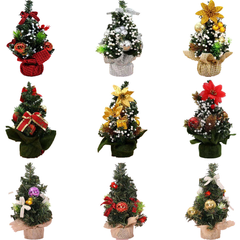 Nine styles of 20 cm mini Christmas tree