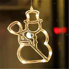 Snowman LED window light