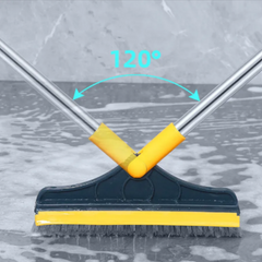 Floor brush head showing the 120-degree adjustable angle