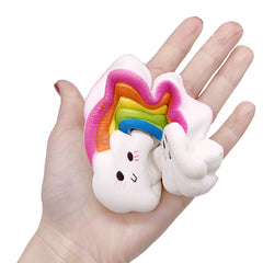 Rainbow Slow Rising Squishy Cloud Stress Toy Decor