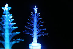 Blue fibre optic Christmas tree