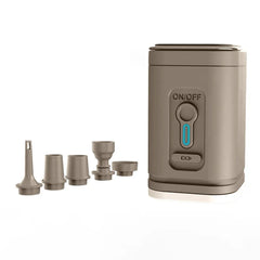 Brown mini air pump with five nozzles