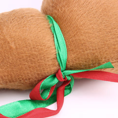Close-up of the ribbon on a reindeer antler