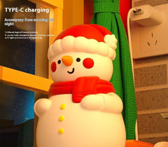 Snowman night light with USB-C charging