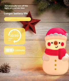 Snowman night light with timer and long battery life