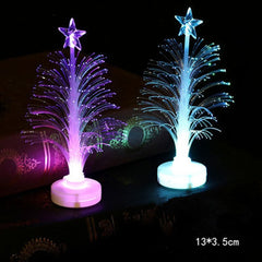 Fibre optic Christmas tree decorations, 13 x 3.5 cm