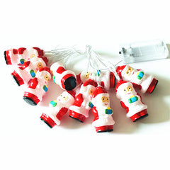 Santa string lights with battery box