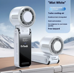 Foldable handheld fan, White