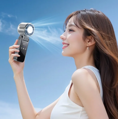 Handheld fan cooling airflow