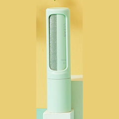 Green plastic pet hair lint brush